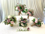 Round Bouquet - Pink & White - Nicola H