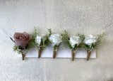 Dusty Pink Buttonhole for Groom