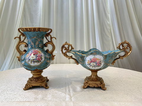 Decorative Fiberglass Vase - Blue