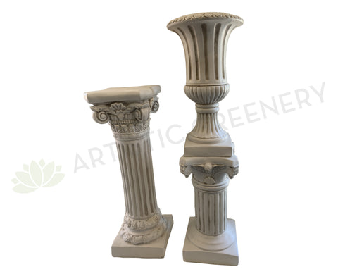 Fibreglass Roman Style Decorative Urn & Pedestal (Code: FG-77008 & 77012-70) | ARTISTIC GREENERY