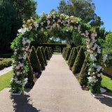 For Hire - Round Arch Decorated With Flowers 260cm Height