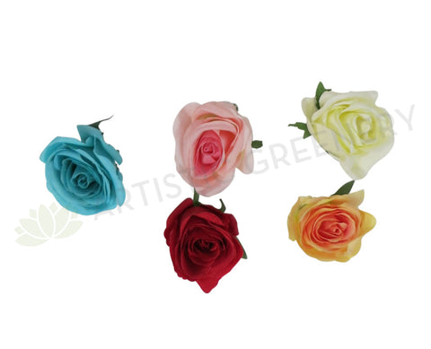 ACC0047 Single Rose Head (Availabe in 8 Colours)