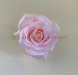 Light Pink - ACC0078(10/20) Premium Silk Single Rose Head (Various Styles) silk rose for DIY wedding and vertical garden Silk flower heads for flower wall