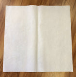 White textured paper (plain): 63 x 63cm - $2 per sheet