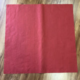 Red textured paper (plain): 63 x 63cm - $2 per sheet