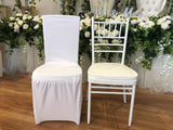 For Hire - Lycra / Spandex White Chair Cover (Code: HI0010)