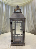 LARGE - ACC0091 Decorative Wooden Lantern (Rustic Style)
