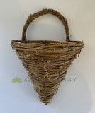 ACC0095 Wall Mounted Ratten Wicker Basket 24cm x 34cm | ARTISTIC GREENERY