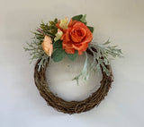 ACC0097-21 21cm diameter premade floral wreath | ARTISTIC GREENERY