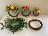 ACC0097 wicker floral wreath | ARTISTIC GREENERY