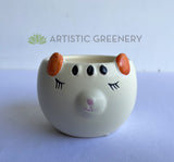 ACC0109 Ceramic Animal Vase 7cm 4 Styles