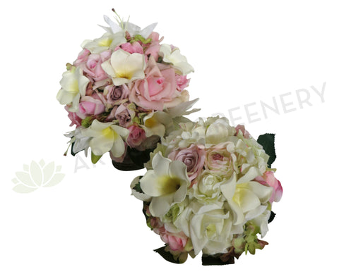 Round Bouquet - Pink & White - Alanda