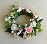 Blush Colour Wreath 30cm - WRE004 (Ref: Ankit S)