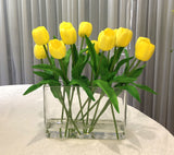 Yellow tulip arrangement one
