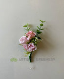 Corsage & Buttonhole - Mini Roses with Greenery - CB0037 - $56/set