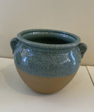 Blue - CER-T8003-101 Half Glazed Ceramic Pot/Urn- 3 Colours | ARTISTIC GREENERY