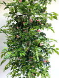 CT003 Custom-made Real Touch Branch Rose Tree 160cm Pink | ARTISTIC GREENERY