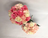 Round Bouquet - Pink & White - Carina B