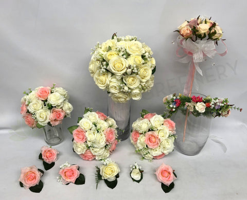 Round Bouquet - White - Christine N
