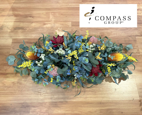 Compass Group WA - Custom-made Floral Arrangements for Bain-Marie Top | ARTISTIC GREENERY