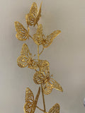 Gold - DS0046 Butterfly Glitter Stick 93cm Gold / Silver