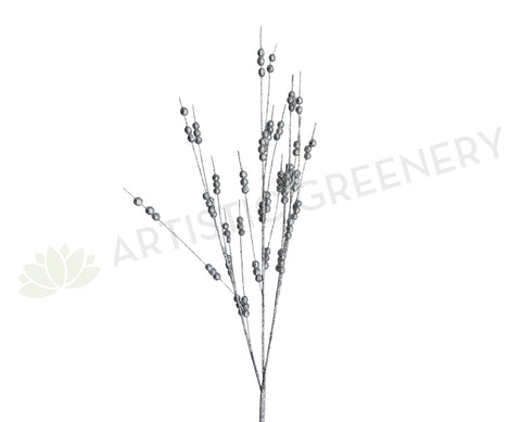 DS0053 Silver Glitter Sticks 116cm | ARTISTIC GREENERY