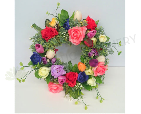 Spring Colour Floral Wreath 30cm / 40cm / 50cm