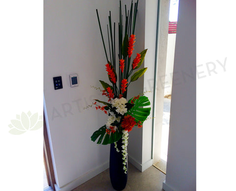 Floor Floral Arrangement - Ginger Torch / Orchid / Hydrangea