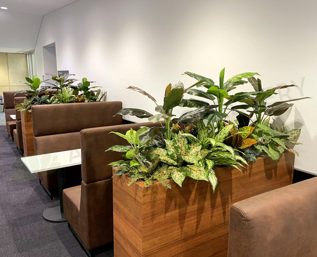 Edith Cowan University (ECU) Joondalup Building 19 Lobby area Artificial Plants for Builtin