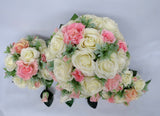 Round Bouquet - Pink & White - Elise S