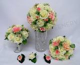 Round Bouquet - Pink & White - Elise S