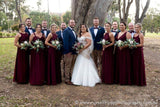 Round Bouquet - Burgundy & Maroon Native Flowers - Ellie B