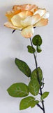 F0027 Rose with Gold GIitter 73cm Black / Pale Orange