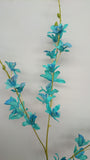 F0051 TUR Laelia Orchid Spray 83cm Turquoise
