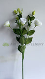 F0087L Artificial Lisianthus Spray 76cm White | ARTISTIC GREENERY