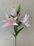 F0091 Silk Oriental Lily 65cm Light Pink | ARTISTIC GREENERY