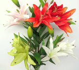 F0091 Silk Oriental Lily 65cm 5 Colours | ARTISTIC GREENERY