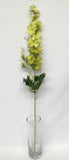 F0102 Larkspur / Stock Flower 102cm White / Light Green
