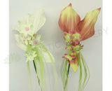 F0127 Lady Slipper Orchid Real Touch 80cm 2 Colours zoom