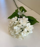 F0139N Hydrangea Stem Real Touch 104cm White