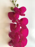 F0142 Phalaenopsis Orchid Spray Real Touch 100cm 2 Colours Pink / Purple