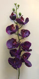 F0142 Phalaenopsis Orchid Spray Real Touch 100cm - Purple