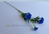 F0153 Silk Corn Flower Spray 71cm Blue | ARTISTIC GREENERY