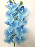 F0189 Butterfly Phalaenopsis Orchid Real Touch 96cm Blue