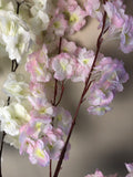 F0237 Clearance Stock - Blossom Branch 110cm White / Light Pink