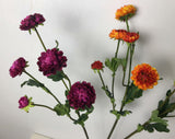F0246 Mini Dahlia / Chrysanthemum Spray 67cm 3 Colours