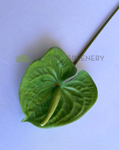 F0257 Anthurium / Flamingo Flower 55cm Red / Green | ARTISTIC GREENERY