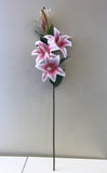 F0263 Lily Stargazer Spray 100cm Pink
