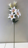 F0263 Lily Stargazer Spray 100cm White