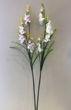 F0267 Freesia / Narcissus / Daffodil Spray 108cm Pink / White